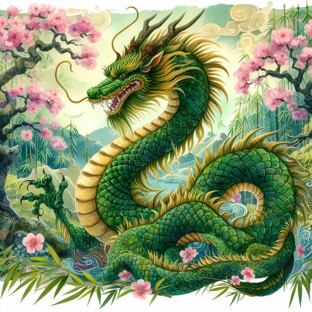 2024 Year of the Yang Wood Dragon – quantum fusion design